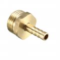 Uxcell Brass Barb Hose Fitting Connector Adapter 6mm Barbed X 1 2 Pt Male Pipe