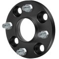 2x Wheel Spacers 4x114 3 12x1 25 66 1 15mm Black For 2013-2019 Nv200 1984-1998 200sx