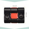 Uxcell Shaft Coupling 6mm To 9mm Bore L25xd20 Aluminum Alloy Flexible Coupler Joint For Servo Stepped Motor Pack Of 2