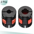 Uxcell Shaft Coupling 6mm To 9mm Bore L25xd20 Aluminum Alloy Flexible Coupler Joint For Servo Stepped Motor Pack Of 2