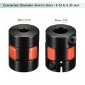 Uxcell Shaft Coupling 6mm To 9mm Bore L25xd20 Aluminum Alloy Flexible Coupler Joint For Servo Stepped Motor Pack Of 2