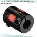 Uxcell Shaft Coupling 6mm To 9mm Bore L25xd20 Aluminum Alloy Flexible Coupler Joint For Servo Stepped Motor Pack Of 2