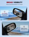 Right Side Mirror For 2004 2009 Dodge Durango Power Adjustment Manual Folding Heated Black Convex Lens Passenger