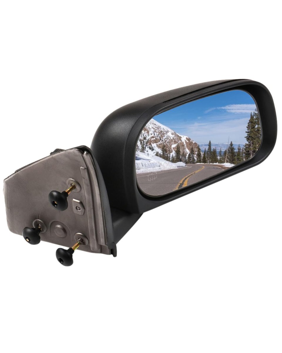 Right Side Mirror For 2004 2009 Dodge Durango Power Adjustment Manual Folding Heated Black Convex Lens Passenger