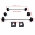 Httmt Mt254-004- Black Aluminum Fork Axle Caps Covers Compatible With 96-05 Suzuk Gsxr 600 750 01-04 1000
