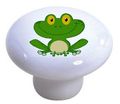 Carolina Hardware And Decor 1865 Smiling Frog Ceramic Cabinet Drawer Knob 