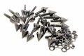 Hongk- Black Spike Fairing Bolts Kit Compatible With 2003-2006 Kawasaki Ninja Zx6r Zx 636 Zx6rr B01bn0o164