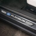 Ipick Image For Ford F-150 Platinum Real Carbon Fiber 4 Pcs Universal Door Sill Step Protector Guard Decal Plates