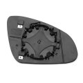 Car Rearview Left Driver Side Mirror Glass Replacement W Backing Plate Convex Heated White For Opel Adam 2012-2019 Vauxhall