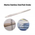 316 Stainless Steel Rub Strake 304 8x19 1mm Polished Line Strakes Universal Boat Mooring Lines Protection Hardware For Marine