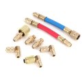 Kimiss Air Conditioning Refrigeration R-12a C Connector Adapter Hoses R134a R12 Kit For Automobiles