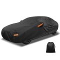 Car Cover Outdoor Waterproof Sun Rain Snow Hail Protection With Left Side Door Zipper Aluminum Film For Hyundai Elantra Sedan 