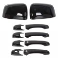 Door Handle Covers And Mirror For 2011-2020 Grand Cherokee Dodge Durango 