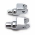 Httmt Chrome Foot Pegs Connection Adapter For Yamah V-star 1100 650 V-max Virage