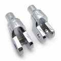 Httmt Chrome Foot Pegs Connection Adapter Compatible With Yamah V-star 1100 650 V-max Virage