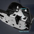 X Autohaux 51217315022 Front Right Door Lock Latch Actuator Assembly For Bmw X5 E70 2007-2013 X6 E71 2008-2014