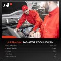 A-premium Engine Radiator Cooling Fan Assembly Compatible With Select Honda Models Fit 2009-2014 Replace 19015rb0004