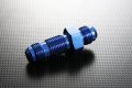 Autobahn88 Aluminum Anodized Brake Line Fitting Straight Bulkhead Male An Flare An4 To Blue 