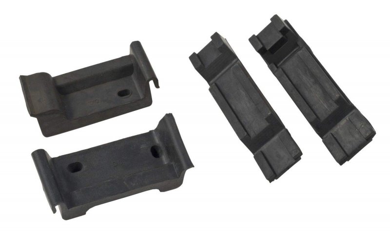 1983-1993 Mustang 5 0 Radiator Upper Mounting Brackets With Rubber Insulators