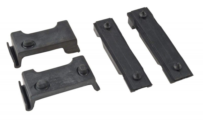 1983-1993 Mustang 5 0 Radiator Upper Mounting Brackets With Rubber Insulators