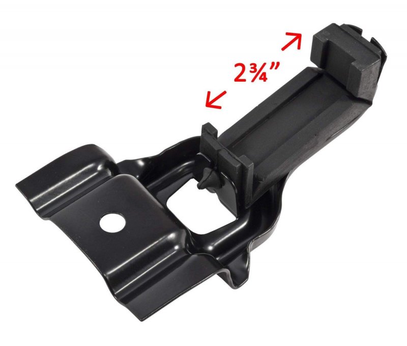 1983-1993 Mustang 5 0 Radiator Upper Mounting Brackets With Rubber Insulators