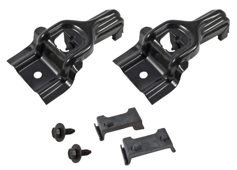 1983-1993 Mustang 5 0 Radiator Upper Mounting Brackets With Rubber Insulators
