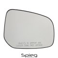 Spieg Passenger Side Mirror Glass Replacement For Mitsubishi Lancer 2015-2017 Heated W Back Plate Rh