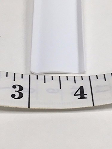 White Vinyl Insert Molding Trim Screw Cover For Rv Camper Travel Trailer 1 In X 35 Ft