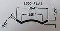 White Vinyl Insert Molding Trim Screw Cover For Rv Camper Travel Trailer 1 In X 35 Ft