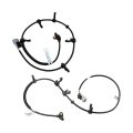 Abs Speed Sensor Pair For Dodge Durango 2000 2001 2002 2003 Front Driver And Passenger Side 4wd 2 Male Terminals Blade Type 