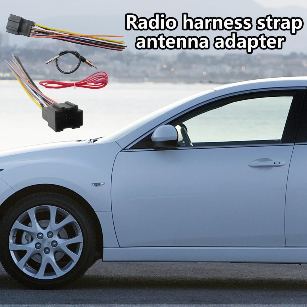 Radio Wiring Harness W Antenna Adapter Plug Stereo Wire Cable Connector Fit For Suzuki Xl-7 2007-2009 New Version