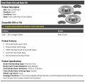 Front Semi Metallic Brake Pad And Rotor Kit 5 Lug Vented Rotors Compatible With 2007-2012 Dodge Caliber Rear Drum Brakes