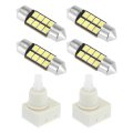 Dome Lamp Switch With 4 White Led Bulbs For Honda Crv Odyssey Accord Pilot Ridgeline Ram 1500 Replaces 34404-sda-a21 
