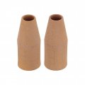 Walter Welding Nozzle 2pc Set 3 8in Diameter Pre-coated Ceramic E-weld Nozzles Lincoln Style 100l And 175l Capability 