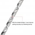 Uxcell 6542 High Speed Steel Straight Shank Twist Extra Long Drill Bit Uncoated 10mm Diameter 300mm Length