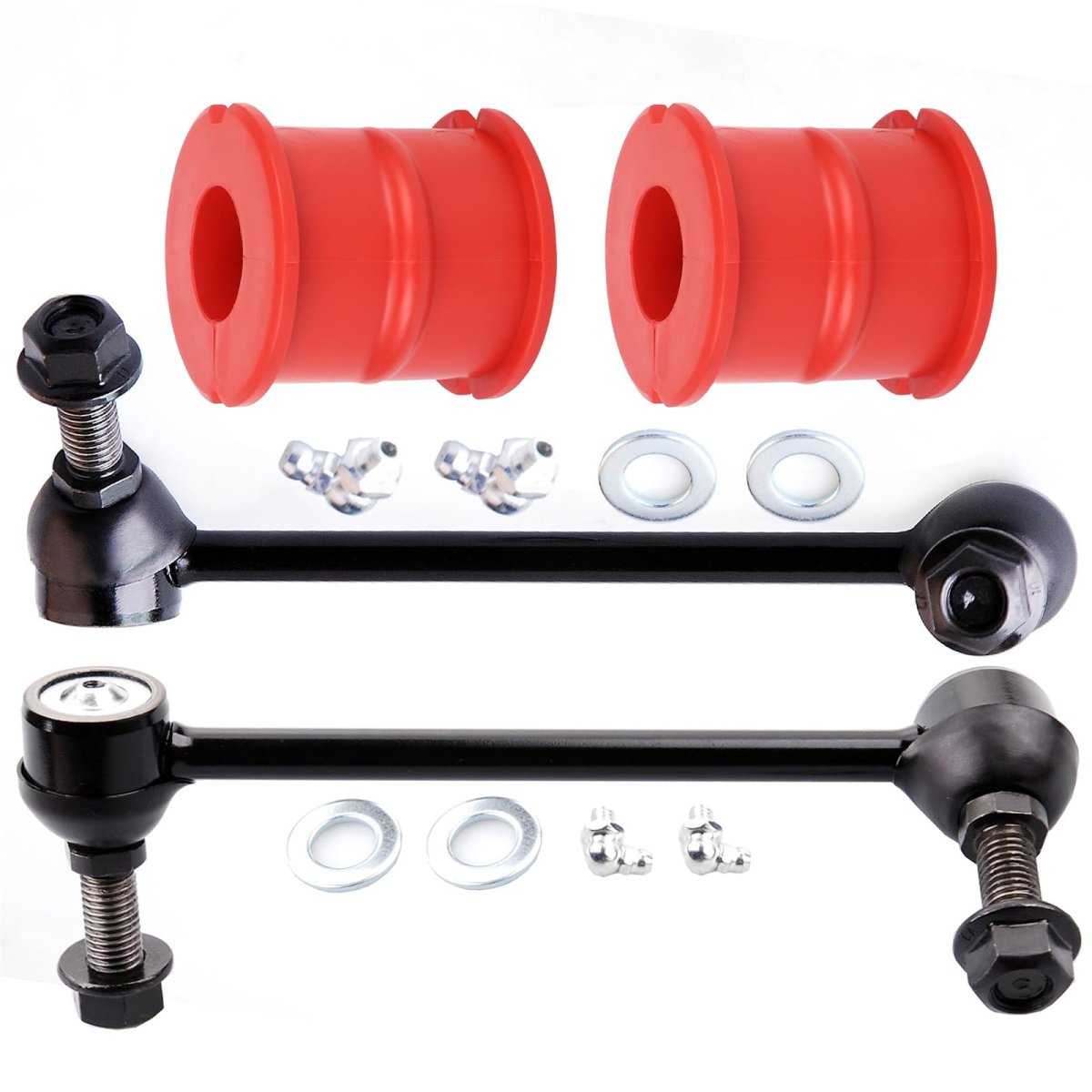 4-piece Fit For 2005014 Chrysler 300 2008-2015 Dodge Challenger 2006-2015 Charger 2005-2008 Magnum 2 Sway Bar Bushing 2 End