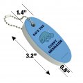 Graphics More Save The Curvy Mermaids Manatee Funny Humor Floating Keychain Oval Foam Fishing Boat Buoy Key Float
