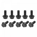 Uxcell M5x12mm Hex Serrated Flange Bolts 10 9 Grade Carbon Steel Screws 25pcs