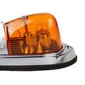 Partsam 5x Universal Teardrop Style Amber Cab Roof Clearance Marker Lights Kit For Trucks Trailers Peterbilt Freightliner
