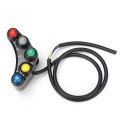 Aluminum Alloy Universal 7 8 Motorcycle Race Bike Handlebar Mount Switches Assembly Button Array 22mm Dc12v 10a
