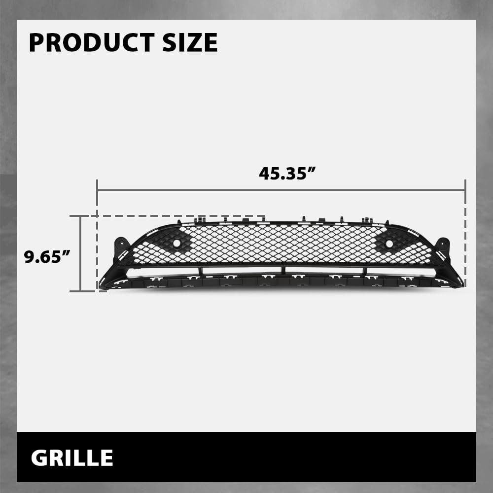 Front Lower Grill For Benz E300 E350 E400 E43 E450 E53 2017 2020 Black Polypropylene Replacement Grille Part 2138856900