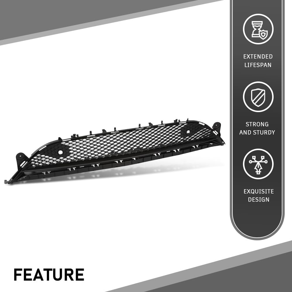 Front Lower Grill For Benz E300 E350 E400 E43 E450 E53 2017 2020 Black Polypropylene Replacement Grille Part 2138856900