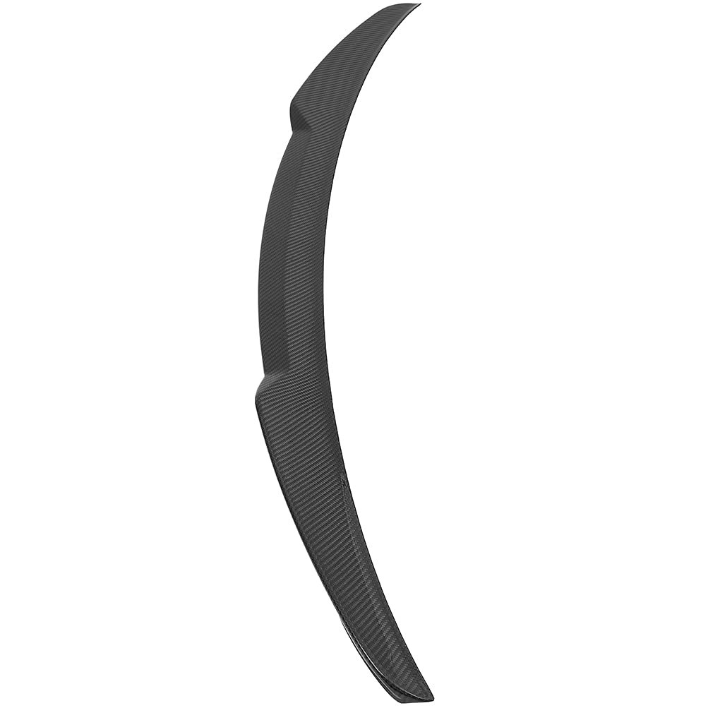 M4 Style Rear Trunk Spoiler Wing Carbon Fiber Fits For 2014-2020 Bmw F32 4-series Coupe Glossy Black Lip