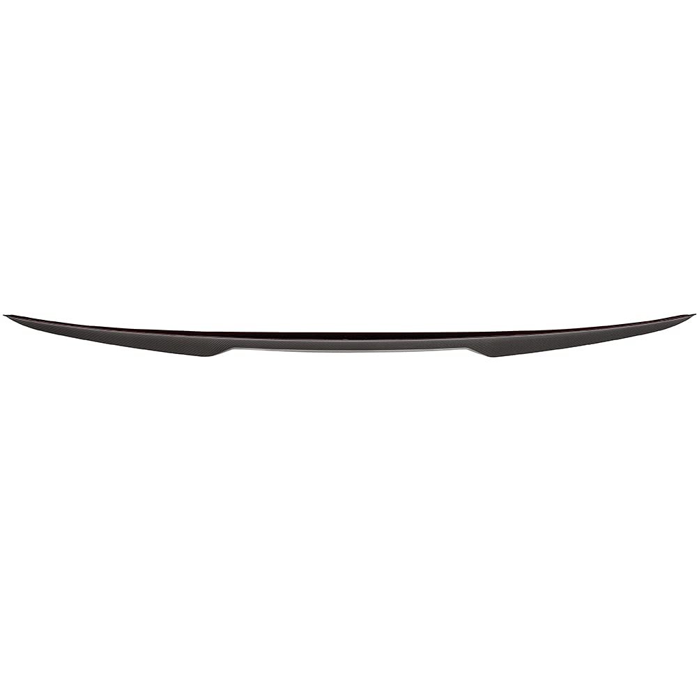 M4 Style Rear Trunk Spoiler Wing Carbon Fiber Fits For 2014-2020 Bmw F32 4-series Coupe Glossy Black Lip