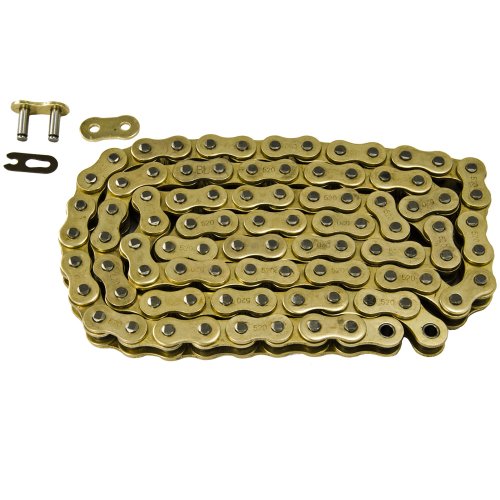 Max Motosports 520 Pitch 102 Links Gold Standard Chain For Kawasaki Kl250 Super Sherpa 2000 2001 2002 2003 2009