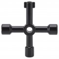 Zooke Water Meter Key 19 Inch Enforced Steel T Handle Shut Off Tool Valve Wrench With 4 Way Multifunctional Utilities For Curb