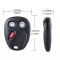 Aintier 2 X Key Fob Shell For Chevy Trailblazer Equinox Impala Malibu Silverado 1500 Tahoe Envoy Sierra Oldsmobile 01-11