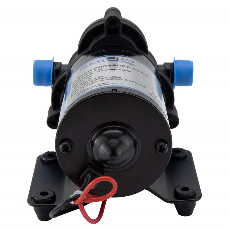 Recpro Rv Water Pump 12v Electric 3 Chamber With Pressure Switch 45 Psi Max Draw 8 0amp Gpm Lpm 0 11 6 Self Priming With