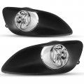 Fog Lights Lamps Assembly Compatible For Toyota Yaris Sedan 2007 2008 2009 2010 2011 2012 Driver Passenger Replacement 