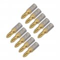 Uxcell 1 4-inch Hex Shank Phillips Cross Screwdriver Bit 25mm Length Ph2 Titanium Plating S2 Non-slip Bits 10pcs
